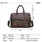 JEEP BULUO Brand Man Business Briefcase Bag Split Leather High Quality Men office Bags For 14 inch Laptop A4 File Causel Male - Snapitonline