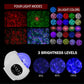 LED Starry Sky Projector Night Light Galaxy Star Projector Ocean Wave Night Lamp With Music Bluetooth Speaker For Childrens - Snapitonline