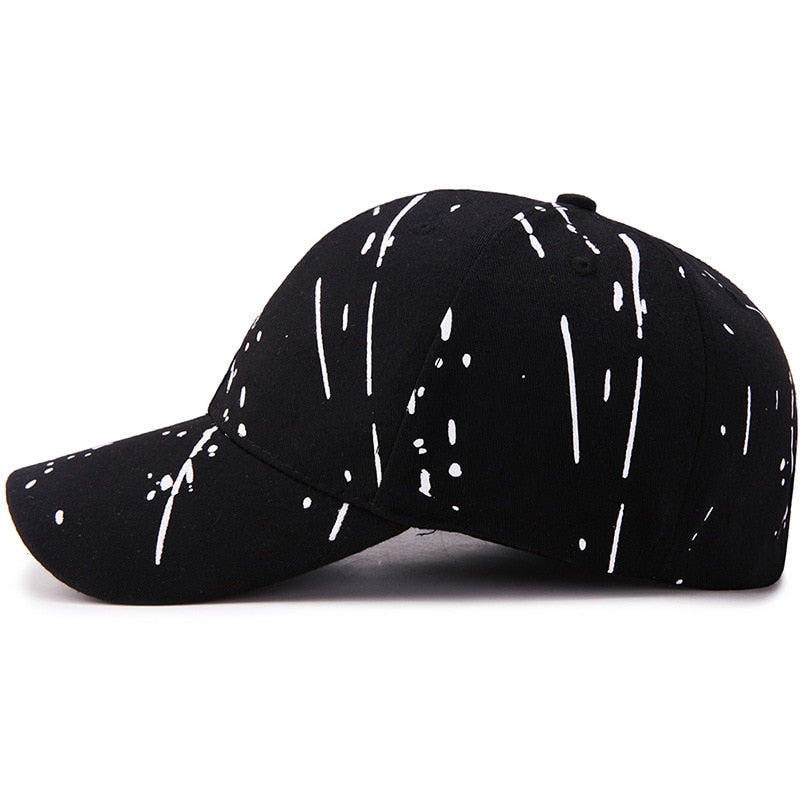 Men Baseball Cap Graffiti Snapback Hats Hip Hop Caps Summer Outdoor Male Adjustable Visor Hat Breathable Cap Long brimmed hat