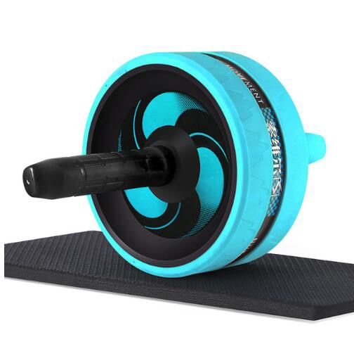 KoKossi Fashion Keep Fit Wheels No Noise Abdominal Wheel Ab Roller With Mat For Arm Waist Legs Exercise Gym Fitness Equipment - Snapitonline