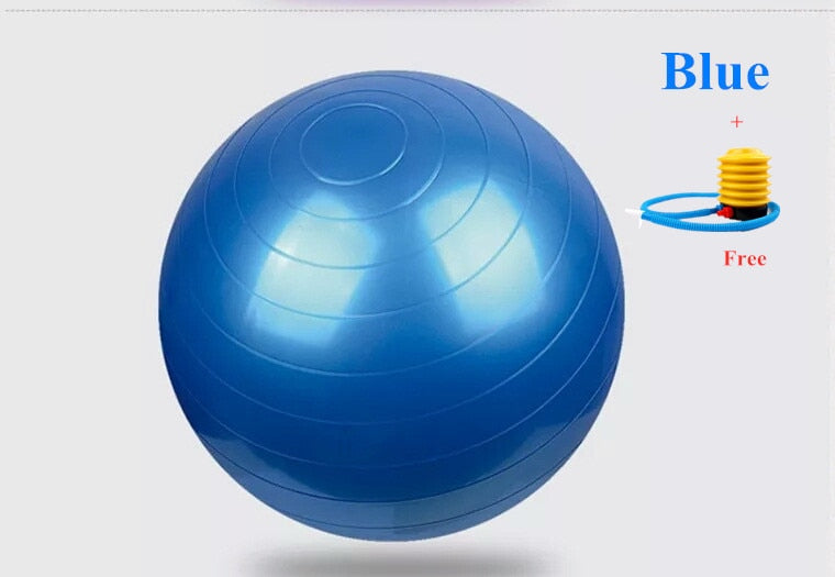 Yoga Ball 45 55 65 75 85 95cm Pilates Equipment Fitness PVC Thickened Anti-Burst Gymnastics Sports Training Workout Exercise - Snapitonline