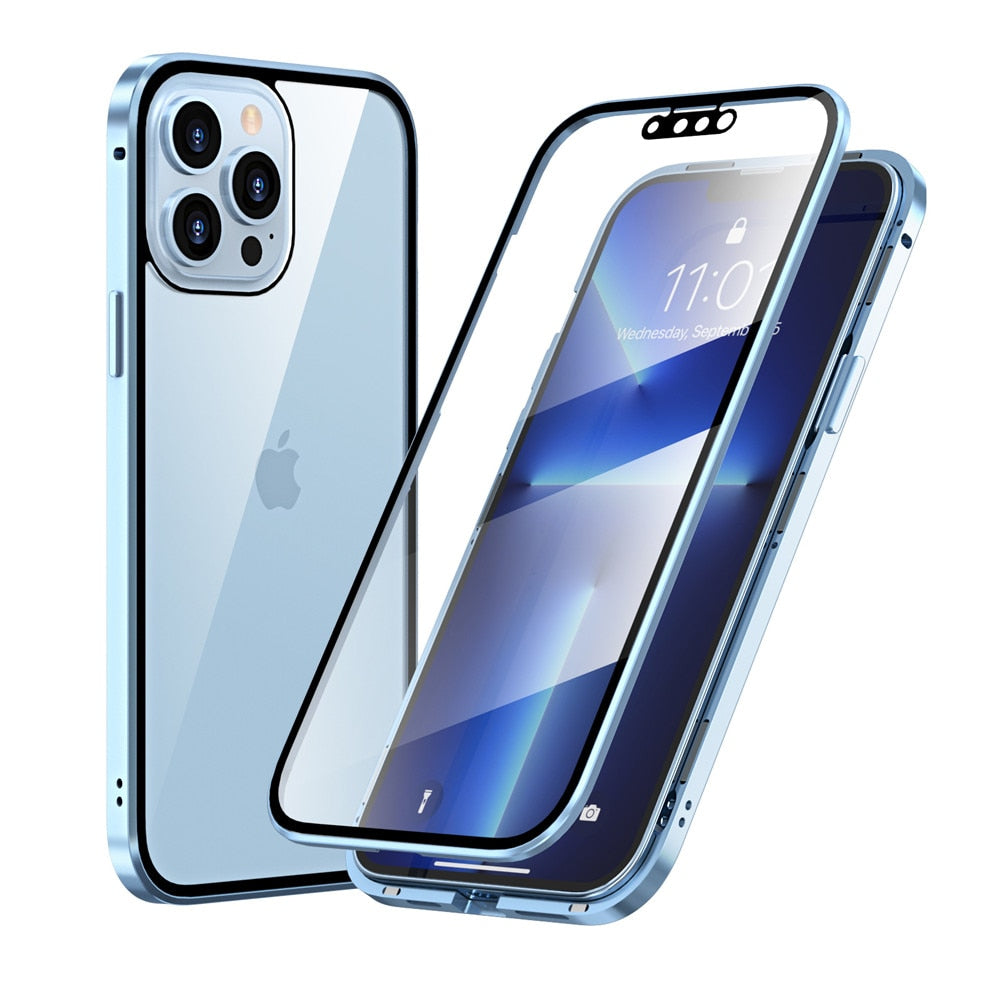 Magnetic Double-side Temper Glass Case - Snapitonline