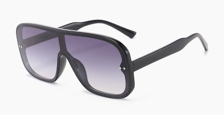 One Lens Square Simple Sunglasses Men Women Fashion UV400 Glasses