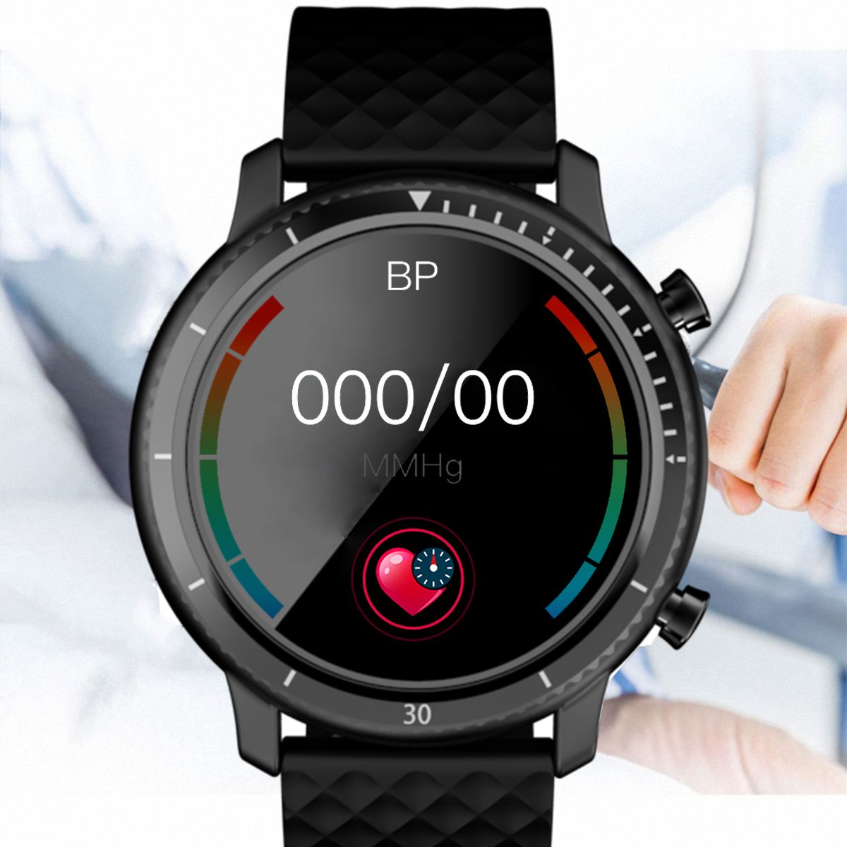 P20 2021 New Smart Watch Men Rotating Dial Sport Fitness Watches For Men Heart Rate Monitor Smartwatch Waterproof - Snapitonline