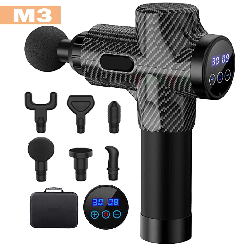 Professional Fascial Massage Gun Sport Relaxation Fitness EMS Muscle Stimulator Handheld Massager - Snapitonline