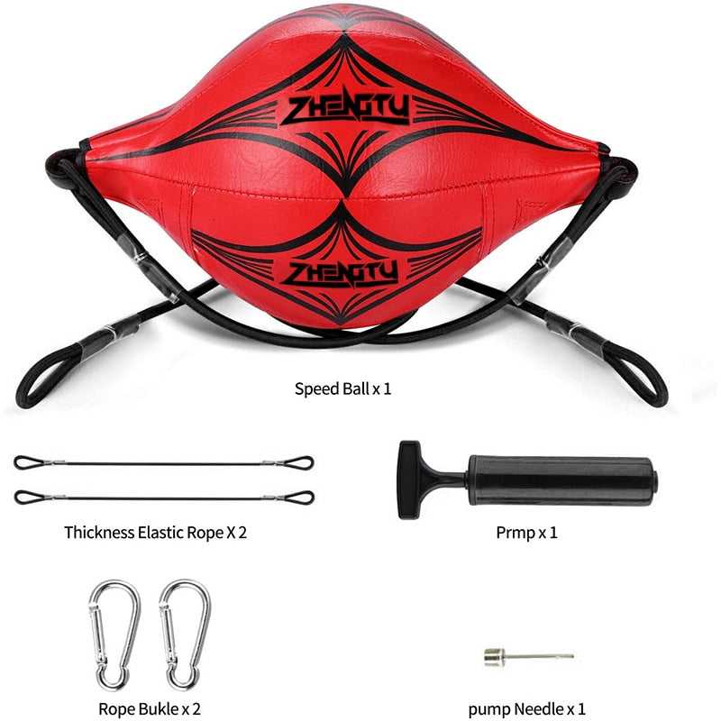 Punching Ball PU Pear Boxing Bag Reflex Speed Balls Muay Thai Punch Boxe MMA Fitness Sports Equipment Training Adults Inflatable - Snapitonline