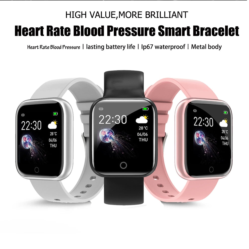 I5 Sport Smartwatch Women Men Heart Rate Blood Pressure Fitness Tracker Kids Smart Clock For Android IOS Smart Watch PK IWO P80 - Snapitonline