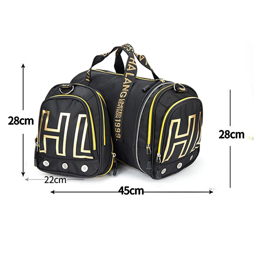 ROEGADYN large Capacity Chest Bag Folding Gym Bag Men Fitness Bag For Gym Men Waterproof Sport Bag Men Gym Bag  Shoe Compartment - Snapitonline