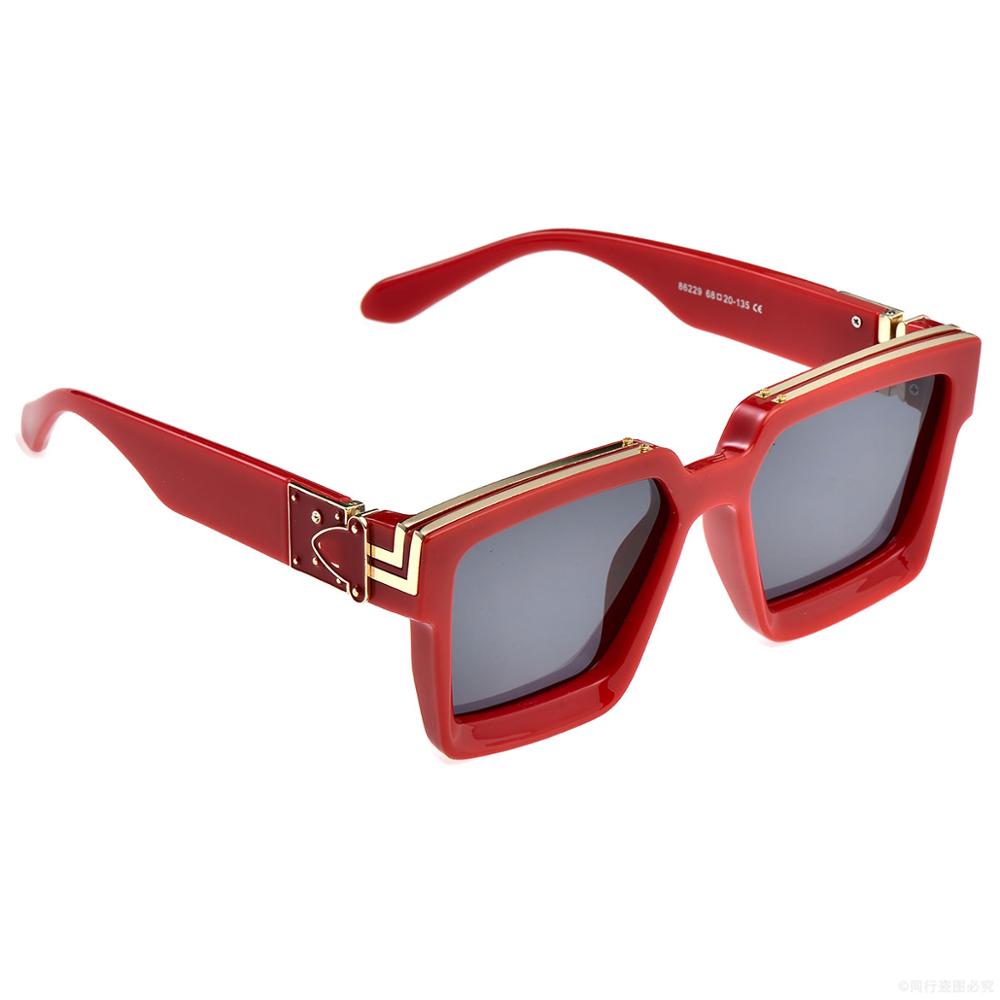 Square Large Frame Luxury Brand Sunglasses Men Women Fashion Uv400 Glasses