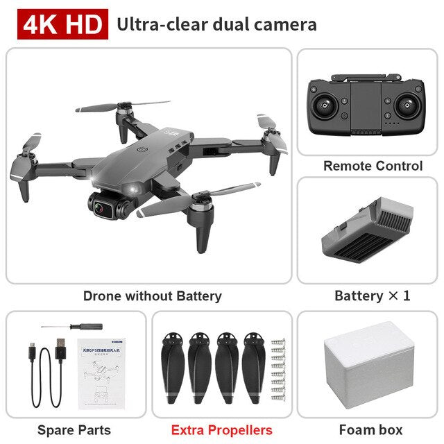 ZLLRC Drone L900 Pro 5G GPS 4K Dron HD Camera FPV 28min Flight Time Brushless Motor Quadcopter Distance1.2km Professional Drones - Snapitonline