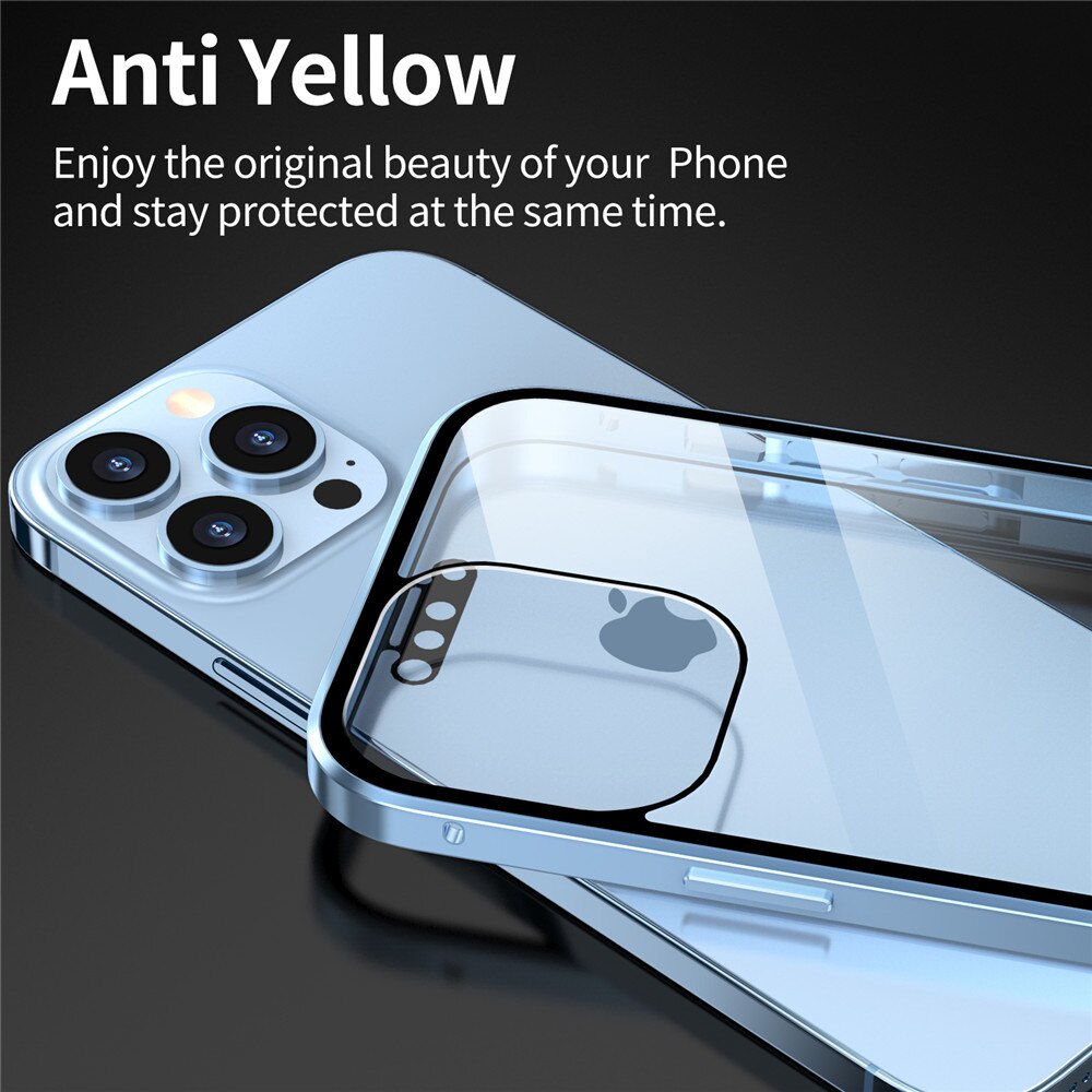 Magnetic Double-side Temper Glass Case - Snapitonline