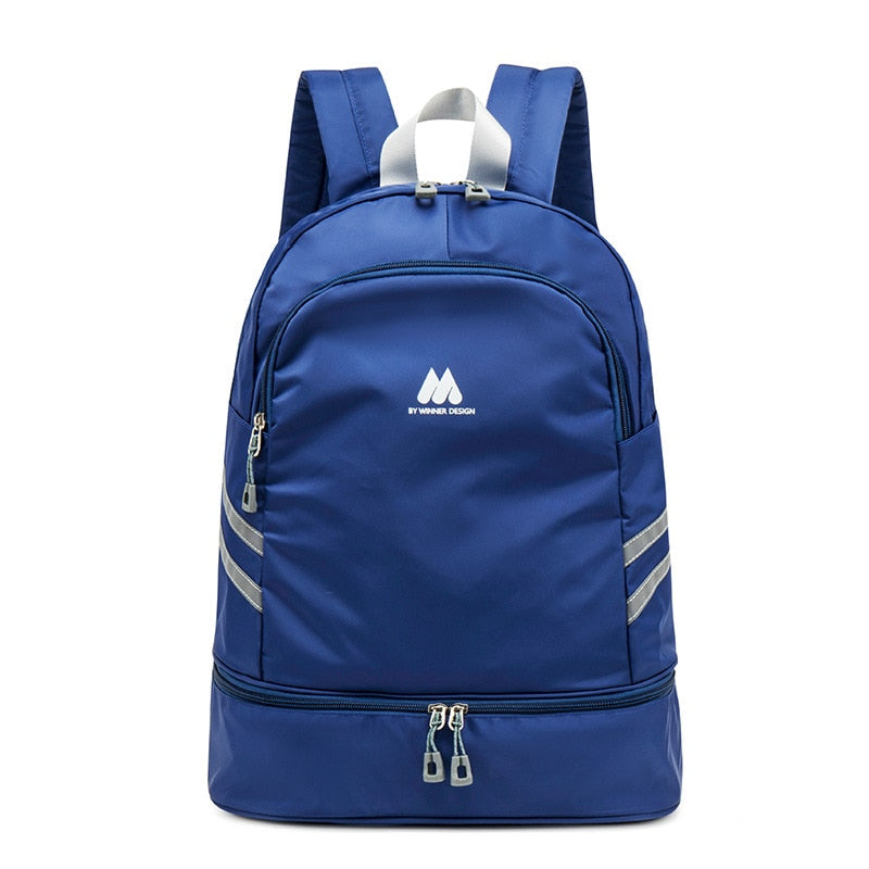 Women Pink Sport Gym Bag Waterproof Fitness Swimming Backpack Yoga Training Bag Shoe Compartment Travel Luggage Bag Sac De Sport - Snapitonline