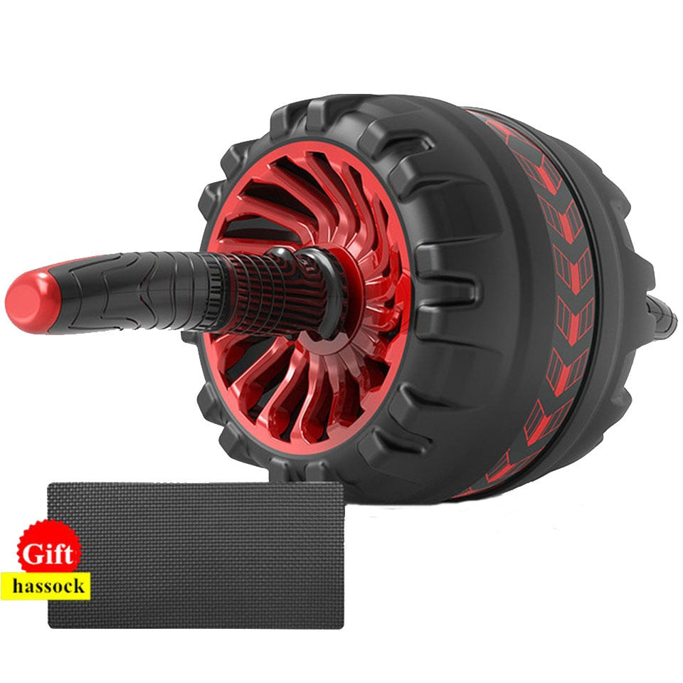 KoKossi Fashion Keep Fit Wheels No Noise Abdominal Wheel Ab Roller With Mat For Arm Waist Legs Exercise Gym Fitness Equipment - Snapitonline