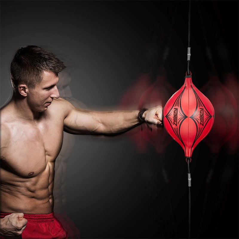 Punching Ball PU Pear Boxing Bag Reflex Speed Balls Muay Thai Punch Boxe MMA Fitness Sports Equipment Training Adults Inflatable - Snapitonline