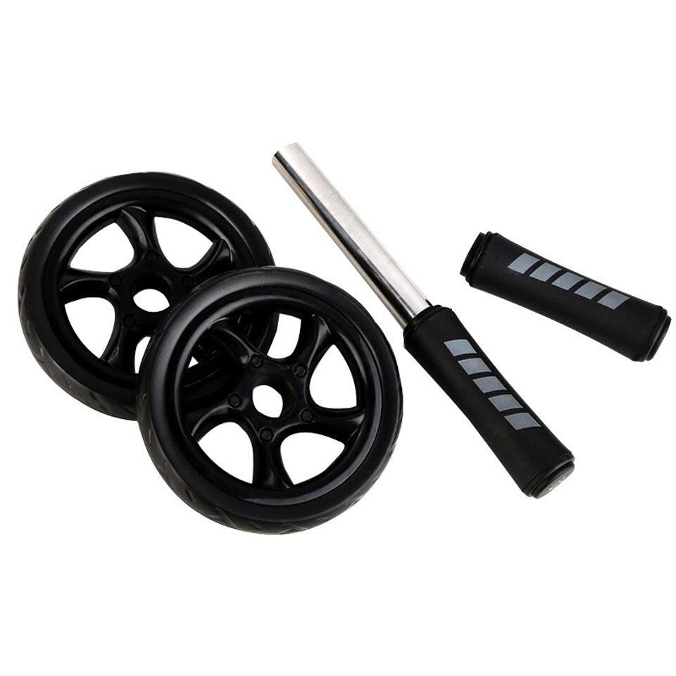 KoKossi Fashion Keep Fit Wheels No Noise Abdominal Wheel Ab Roller With Mat For Arm Waist Legs Exercise Gym Fitness Equipment - Snapitonline