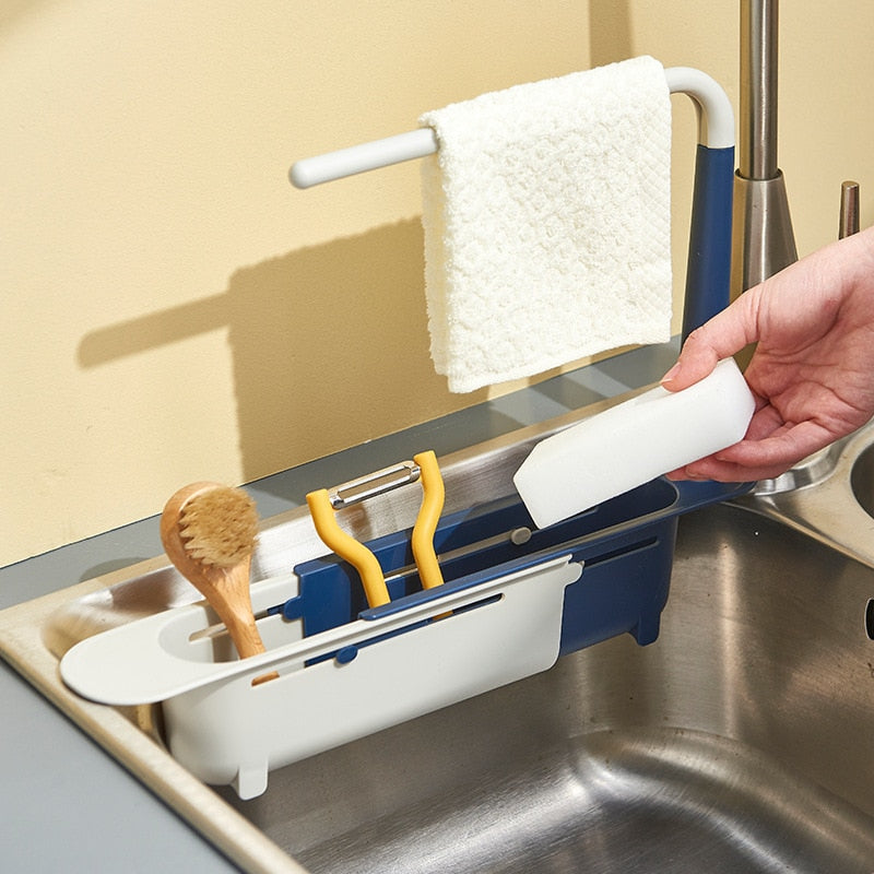 Updated Telescopic Sink Storage Rack - Snapitonline