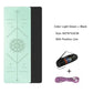 TPE Yoga Double Layer Non-Slip Mat Yoga Exercise Pad with Position Line For Fitness Gymnastics and Pilates - Snapitonline