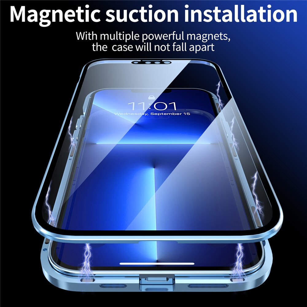 Magnetic Double-side Temper Glass Case - Snapitonline