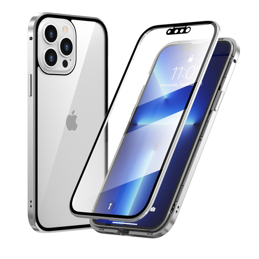 Magnetic Double-side Temper Glass Case - Snapitonline
