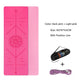 TPE Yoga Double Layer Non-Slip Mat Yoga Exercise Pad with Position Line For Fitness Gymnastics and Pilates - Snapitonline