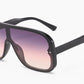 One Lens Square Simple Sunglasses Men Women Fashion UV400 Glasses