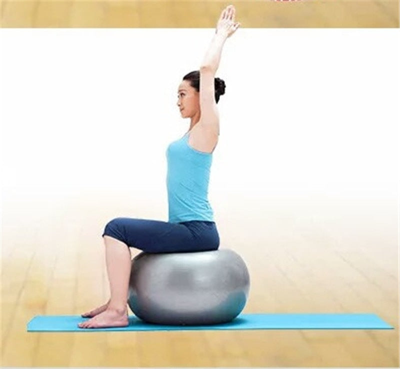 Yoga Ball 45 55 65 75 85 95cm Pilates Equipment Fitness PVC Thickened Anti-Burst Gymnastics Sports Training Workout Exercise - Snapitonline