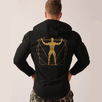 Mens Cotton Zipper Hoodie Man Casual Fashion Slim Sweatshirt Gyms Fitness Bodybuilding Jacket Coats Male Joggers Tops clothing - Snapitonline
