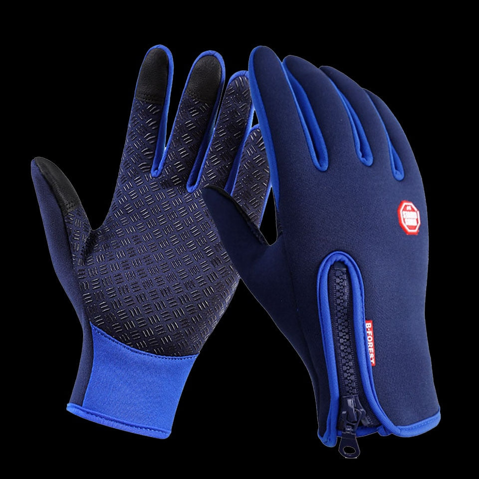 WALK FISH Fishing Gloves Full Finger Windproof Leather Warm Anti Slip Breathable Pesca Fitness Winter Fishing Cycling Gloves - Snapitonline