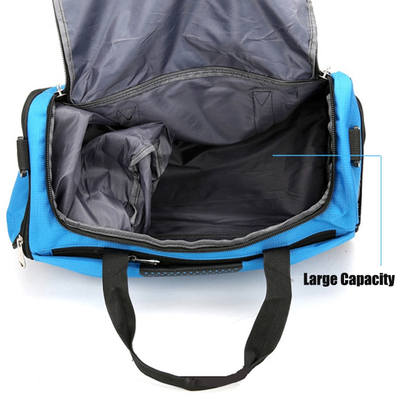 Large Sports Gym Bag With Shoes Pocket Men/Women Outdoor Waterproof Fitness Training Duffle Bag Travel Yoga Handbag - Snapitonline