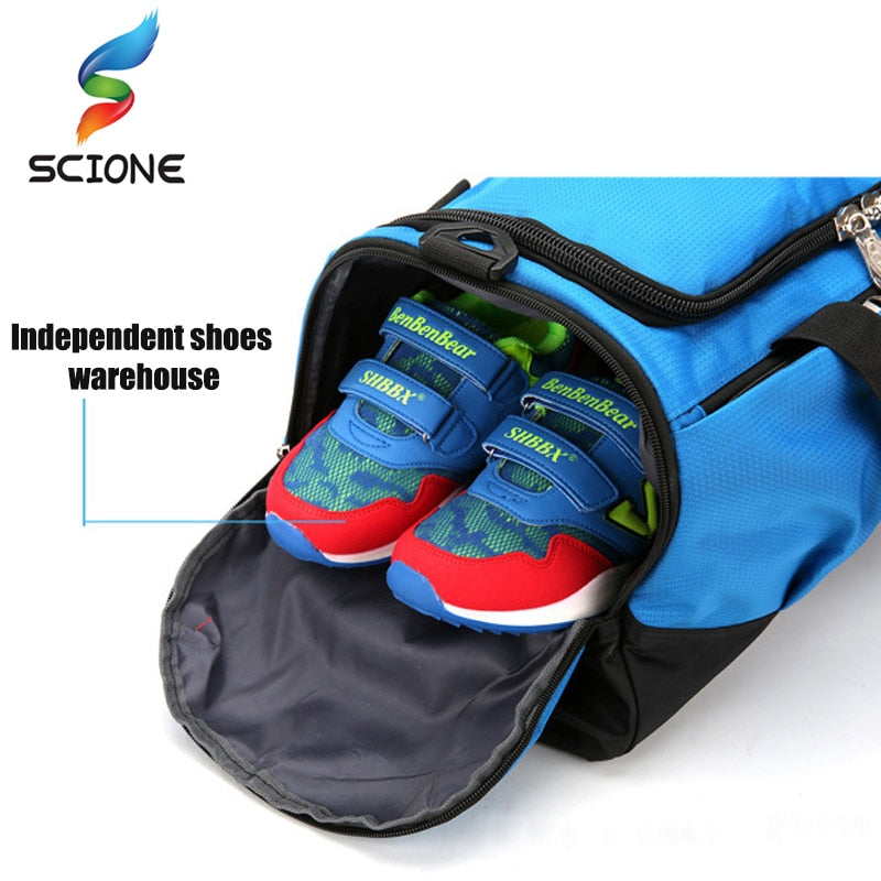 Large Sports Gym Bag With Shoes Pocket Men/Women Outdoor Waterproof Fitness Training Duffle Bag Travel Yoga Handbag - Snapitonline
