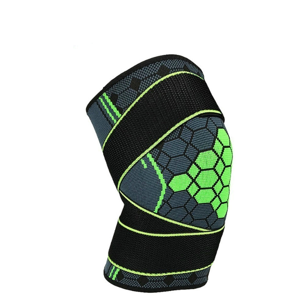 WorthWhile 1PC Sports Kneepad Men Pressurization Knee Pads Support Fitness Gear Elastic Basketball Volleyball Brace Protector - Snapitonline