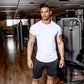 New arrival Bodybuilding and Fitness Shirts Mens Short Sleeve T-shirt GymS Shirt Men Muscle Tights Gasp Fitness T Shirt tops - Snapitonline