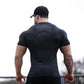 New arrival Bodybuilding and Fitness Shirts Mens Short Sleeve T-shirt GymS Shirt Men Muscle Tights Gasp Fitness T Shirt tops - Snapitonline