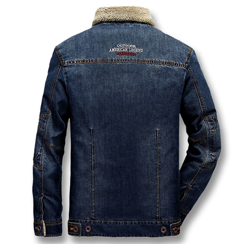 iSurvivor 2022 Men Denim Jeans Jackets Coats Jaqueta Masculina Male Casual Fashion Slim Fitted Spring Thick Jackets Hombre Coats - Snapitonline