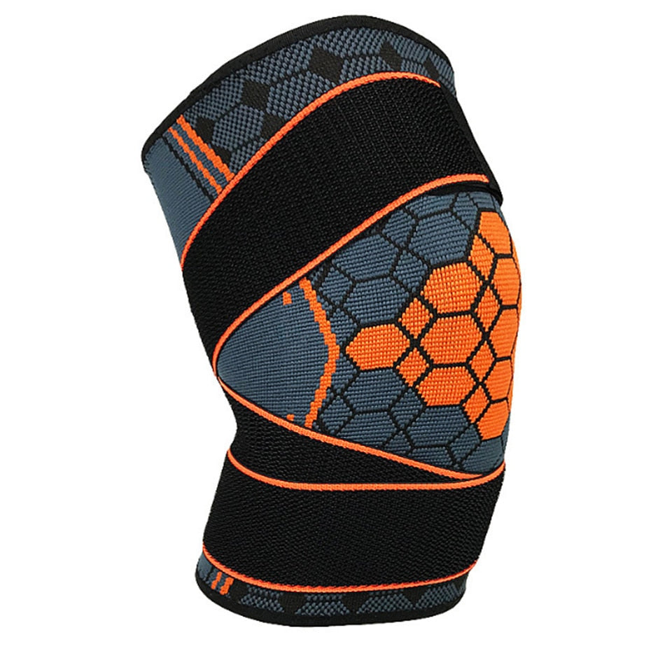 WorthWhile 1PC Sports Kneepad Men Pressurization Knee Pads Support Fitness Gear Elastic Basketball Volleyball Brace Protector - Snapitonline