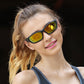 Hot Sale Women Polarized Sunglasses Men Oval Night Vision Black Frame Sun Glasses Safety Driving Sports Gafas De Sol 1031