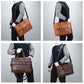 JEEP BULUO Brand Man Business Briefcase Bag Split Leather High Quality Men office Bags For 14 inch Laptop A4 File Causel Male - Snapitonline
