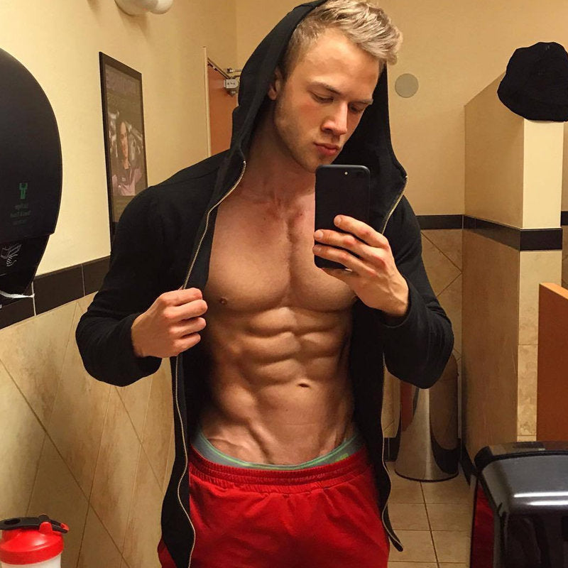 Mens Cotton Zipper Hoodie Man Casual Fashion Slim Sweatshirt Gyms Fitness Bodybuilding Jacket Coats Male Joggers Tops clothing - Snapitonline