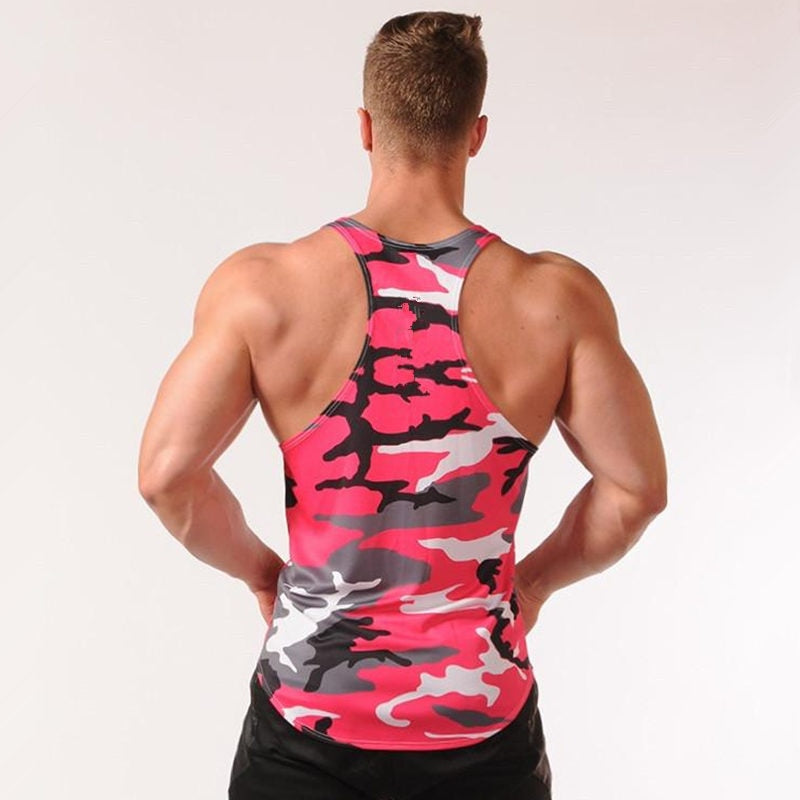 Men Bodybuilding Tank Tops Camouflage sleeveless Shirt Boy Gyms Fitness workout Singlet vest Undershirt Jogger Brand clothing - Snapitonline