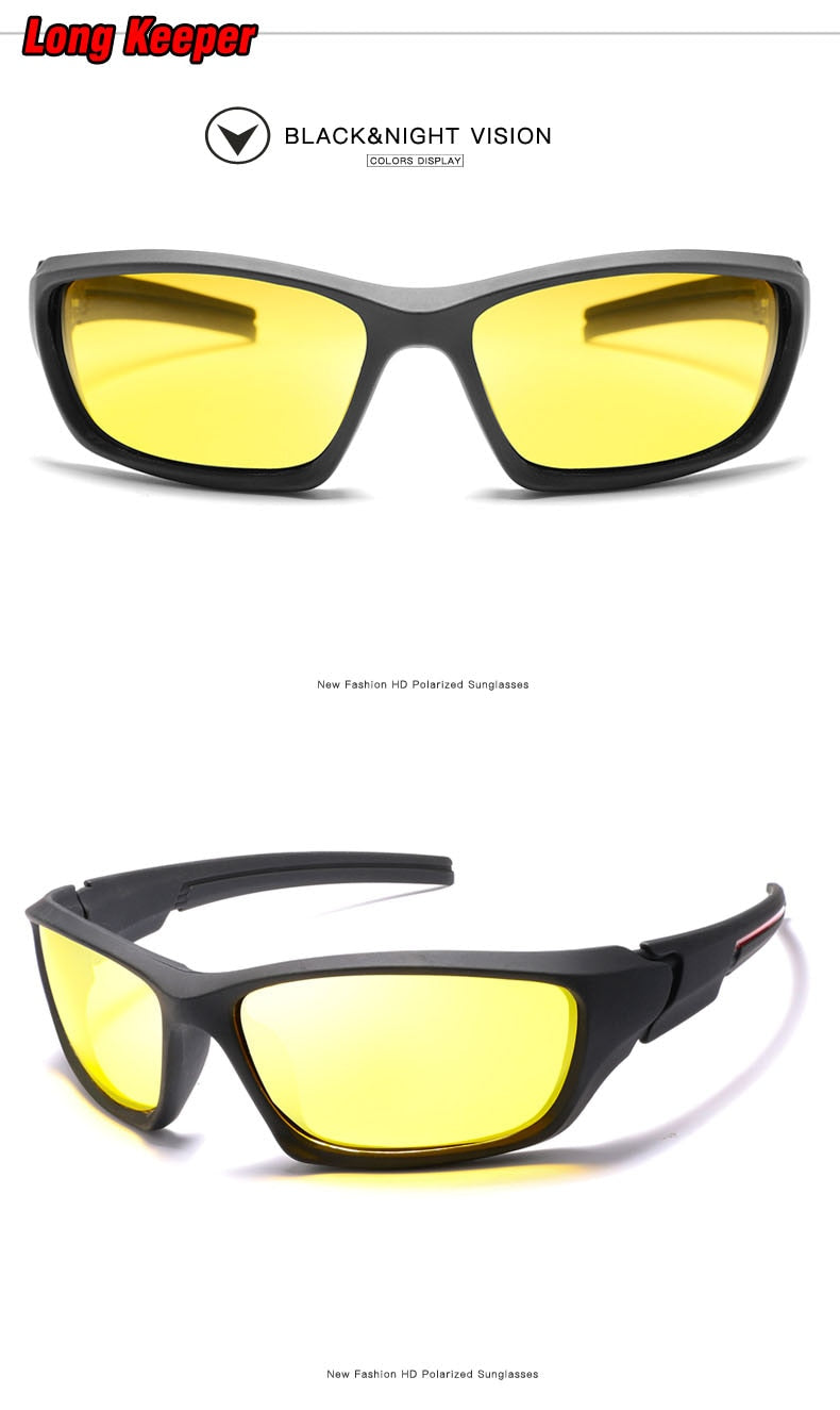 Hot Sale Women Polarized Sunglasses Men Oval Night Vision Black Frame Sun Glasses Safety Driving Sports Gafas De Sol 1031