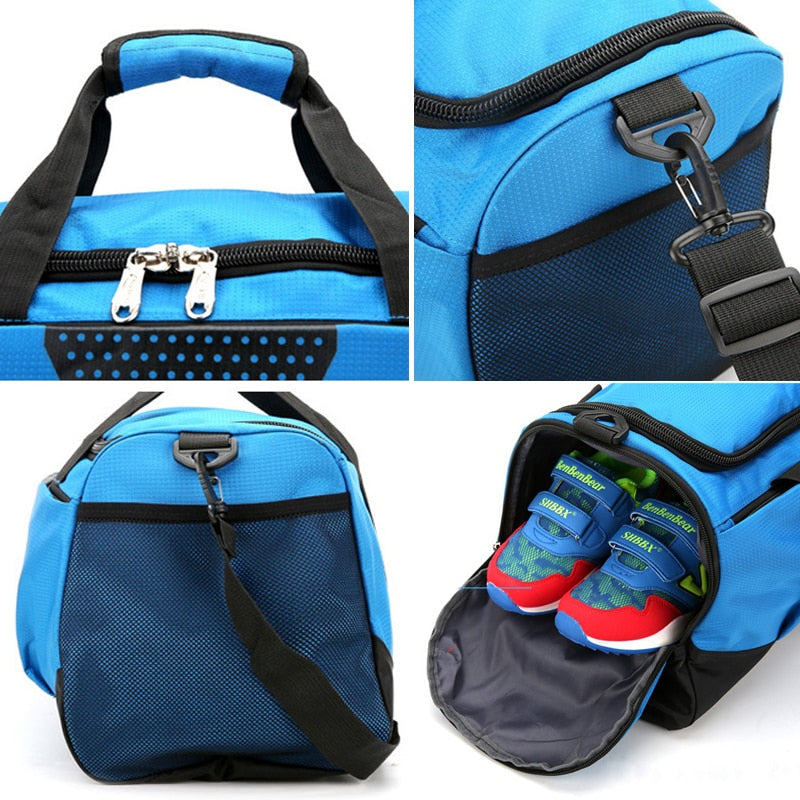 Large Sports Gym Bag With Shoes Pocket Men/Women Outdoor Waterproof Fitness Training Duffle Bag Travel Yoga Handbag - Snapitonline