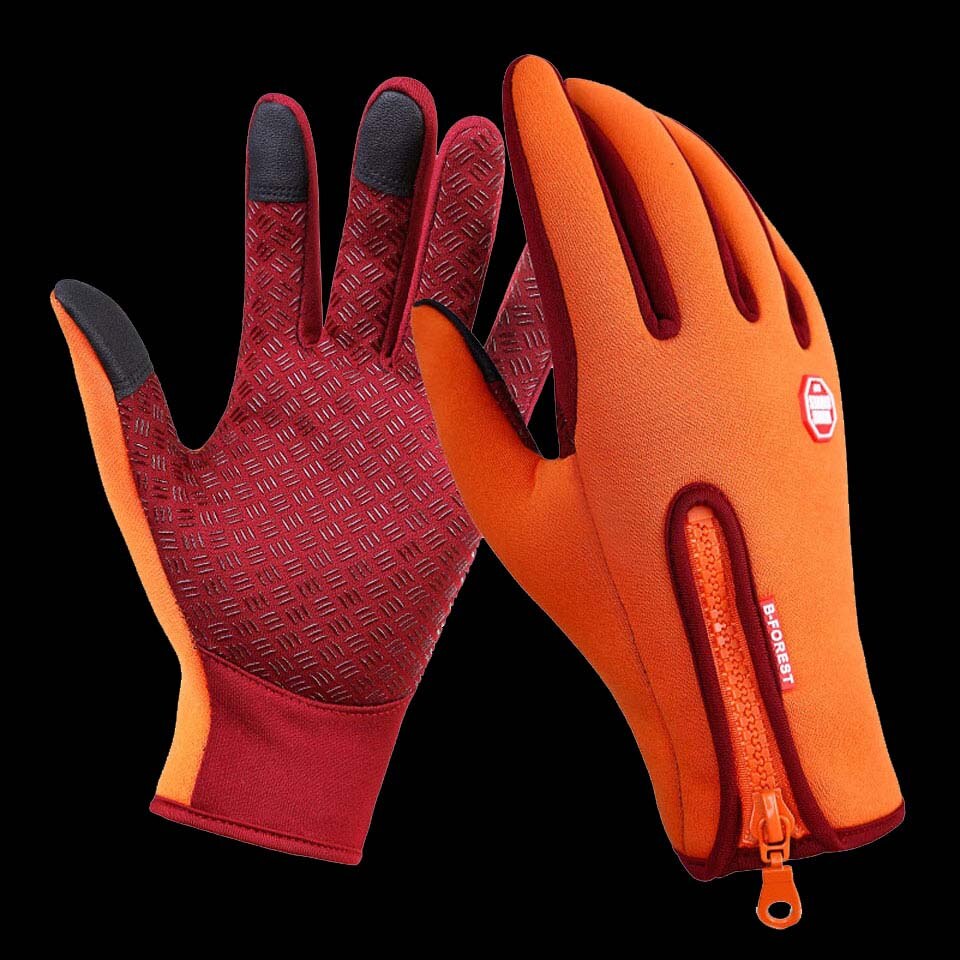 WALK FISH Fishing Gloves Full Finger Windproof Leather Warm Anti Slip Breathable Pesca Fitness Winter Fishing Cycling Gloves - Snapitonline