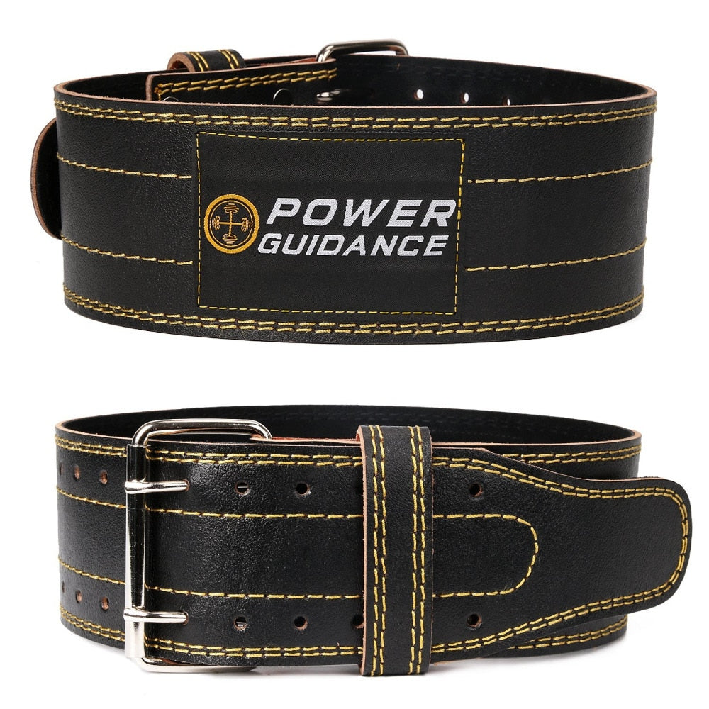 Power Guidance Weightlifting Belt GYM Fitness  Dumbbell Barbell Powerlifting Back Support Crossfit Training Belt Equipment - Snapitonline