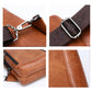 JEEP BULUO Brand Travel Hiking Messenger Shoulder Bags Men's Large Capacity Sling Crossbody Bag Solid Men Leather Bag - Snapitonline