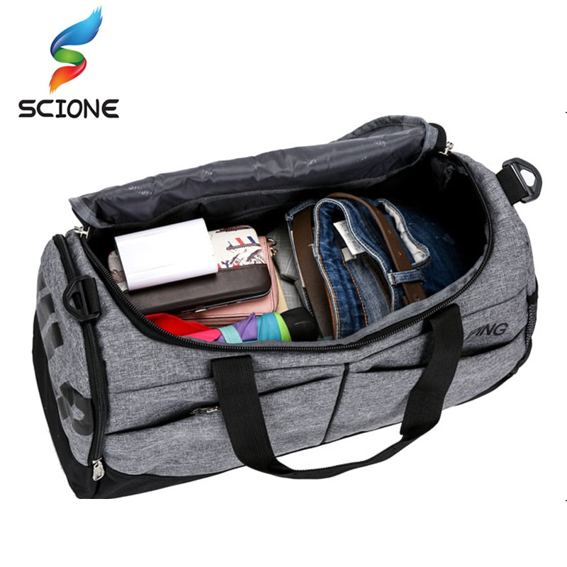 Hot Waterproof Mens Sports Gym Bag Women Travel Handbag Large Outdoor Tote Luggage Yoga For Fitness Shoulder Duffle Bags - Snapitonline