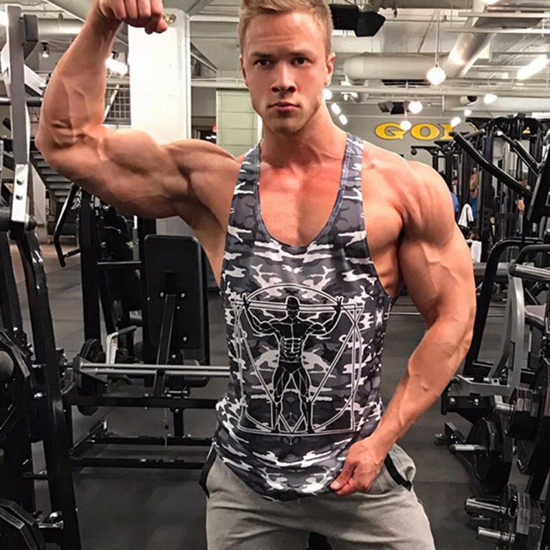 Men Bodybuilding Tank Tops Camouflage sleeveless Shirt Boy Gyms Fitness workout Singlet vest Undershirt Jogger Brand clothing - Snapitonline