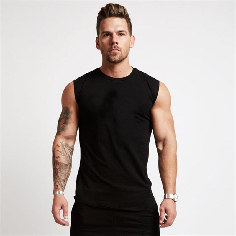 Muscleguy Brand Gyms Clothing Workout Sleeveless Shirt Tank Top Men Bodybuilding Fitness Mens Sportwear Muscle Vests Men Tanktop - Snapitonline