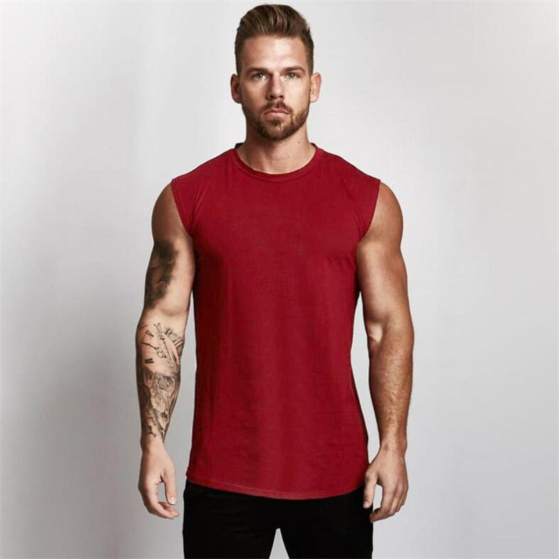 Muscleguy Brand Gyms Clothing Workout Sleeveless Shirt Tank Top Men Bodybuilding Fitness Mens Sportwear Muscle Vests Men Tanktop - Snapitonline