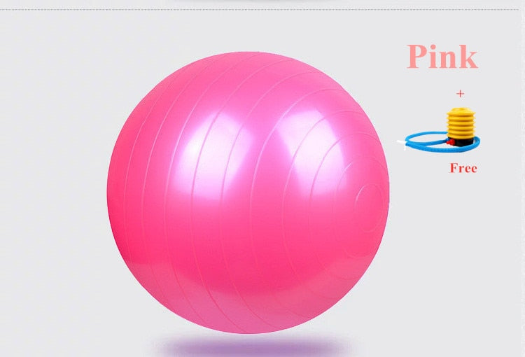Yoga Ball 45 55 65 75 85 95cm Pilates Equipment Fitness PVC Thickened Anti-Burst Gymnastics Sports Training Workout Exercise - Snapitonline