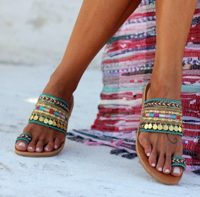Handmade flat sandals Snapitonline